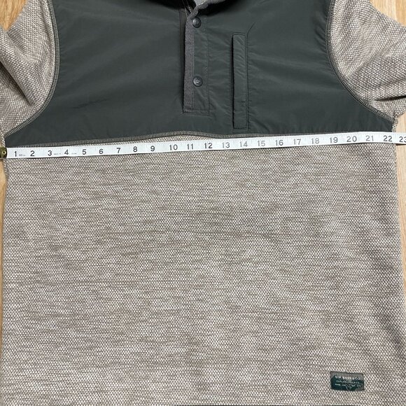 GH BASS & CO EXPLORER SWEATER HONEYCOMB FLEECE QUARTER SNAP PULLOVER OUTDOOR - Picture 6 of 7